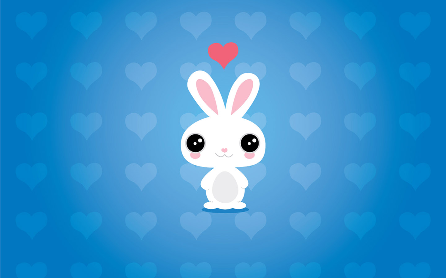 一组可可爱爱的兔子手机壁纸，喜欢小兔子的快来收藏