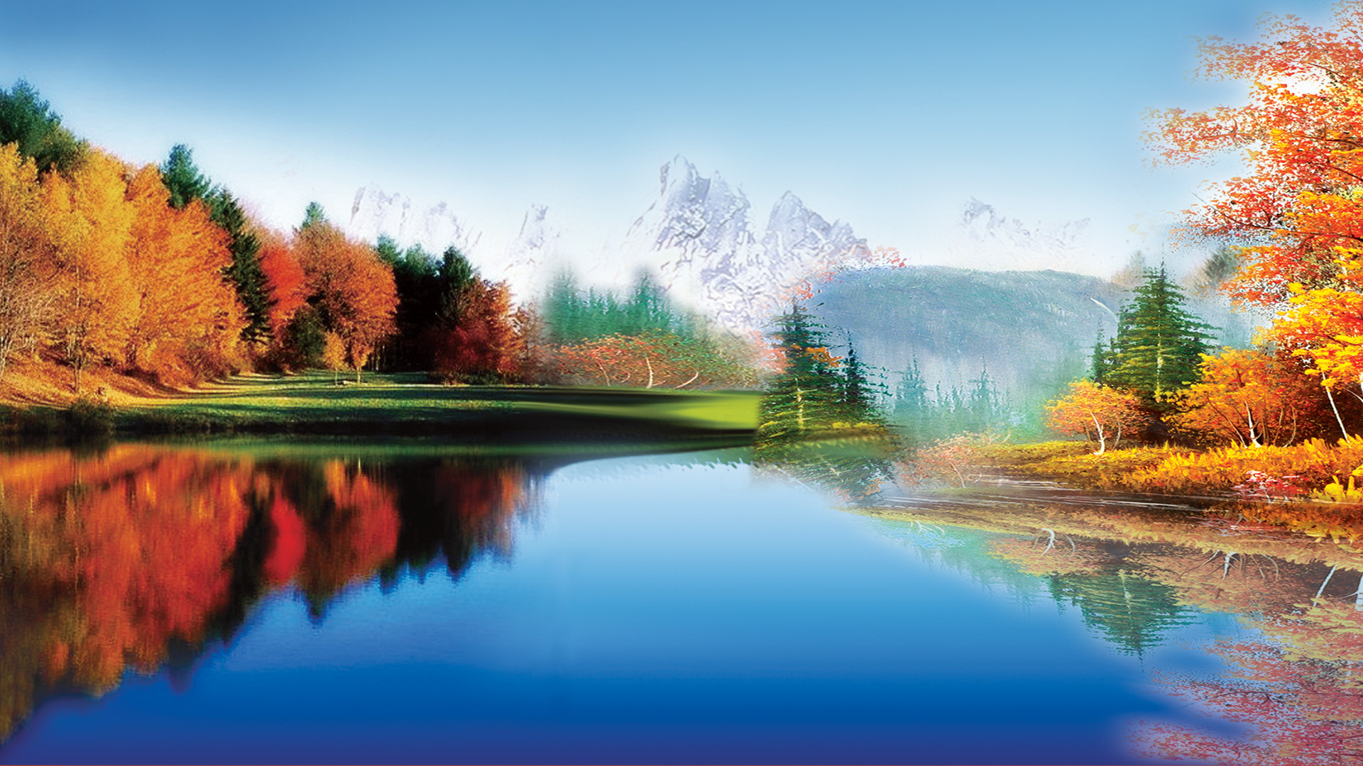 壁纸首页 > 风景壁纸 > 漂亮的山水风景挂画桌面壁纸 ...
